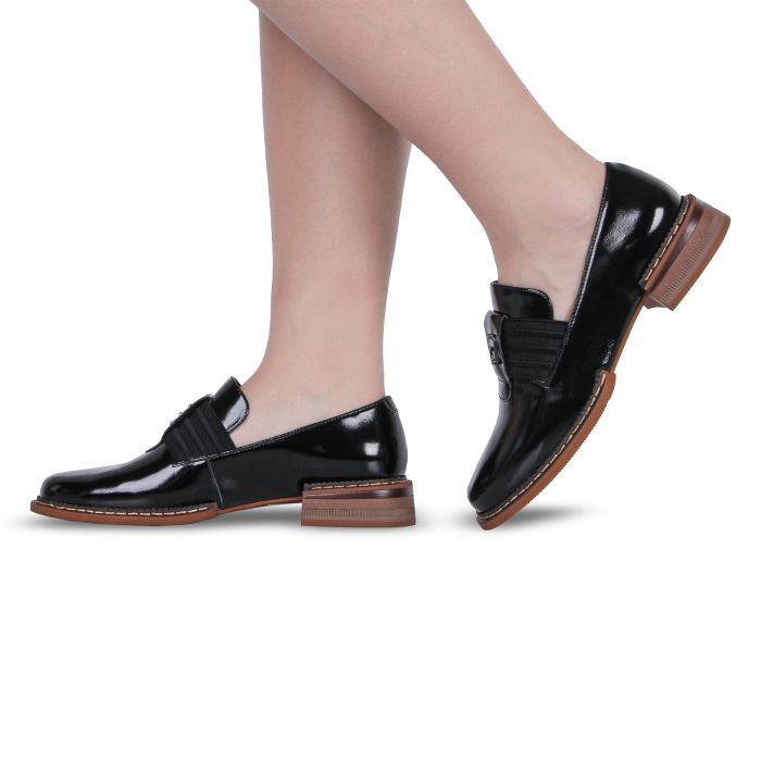 Туфлі чорні жіночі (H1928-A1797-F753) 4S Shoes Cruse