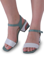 Босоніжки зелені жіночі (H1058-301-1919) 4S Shoes Barborrylia
