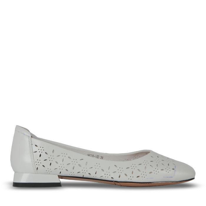 Туфлі білі жіночі (1NG28-10D) 4S Shoes Glossi