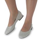 Туфлі білі жіночі (1NG28-10D) 4S Shoes Glossi
