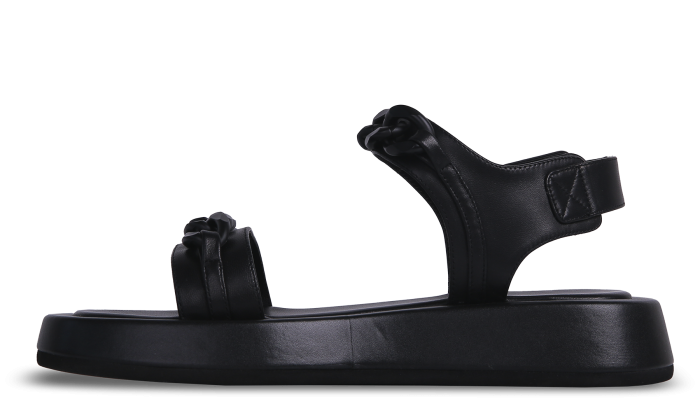 Босоніжки чорні жіночі (206L-G52-S10) 4S Shoes