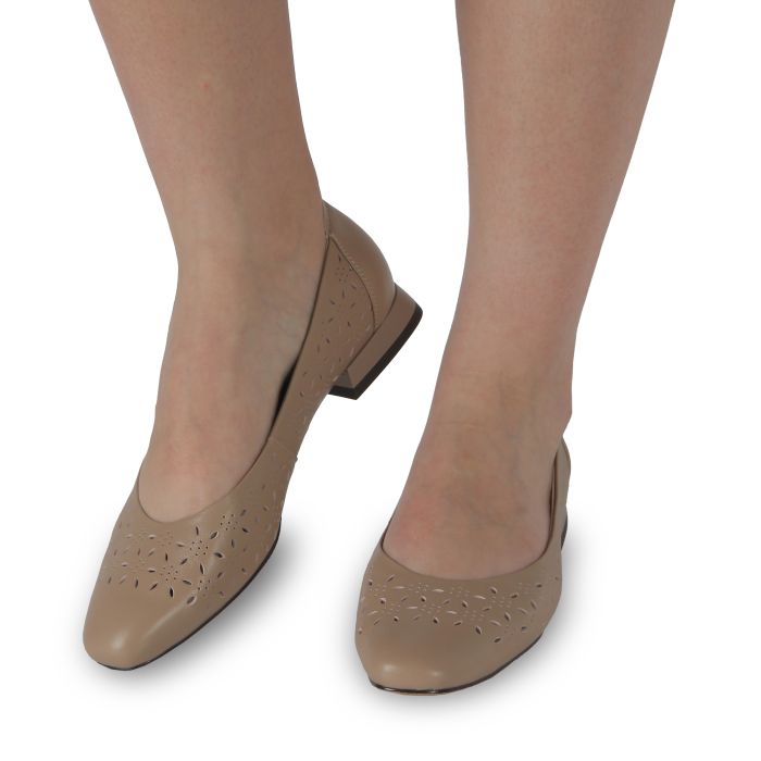 Туфлі абрикосові жіночі (1NG28-10B) 4S Shoes Glossi