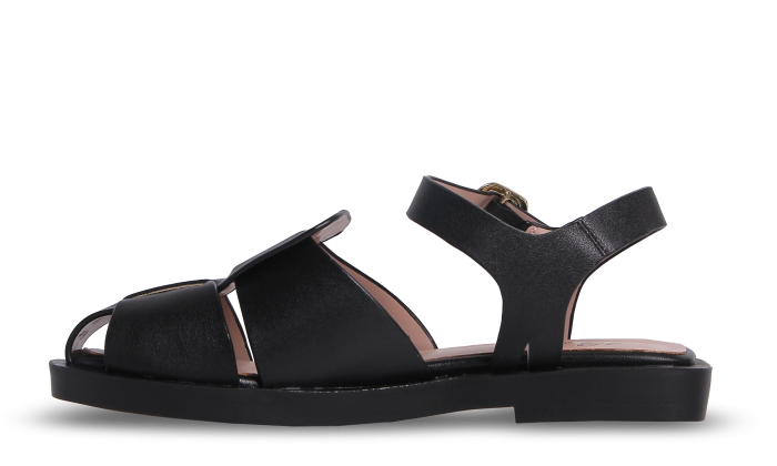 Босоніжки жіночі чорні (639-F812H) 4S Shoes Glossi