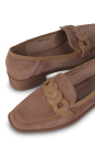 Лофери жіночі бежеві (2462-1-A) 4S Shoes