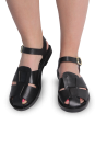Босоніжки жіночі чорні (639-F812H) 4S Shoes Glossi