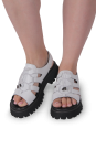 Босоніжки білі жіночі (Q1915) 4S Shoes QuQi