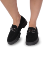 Лофери чорні жіночі (PF1375-85057-3) 4S Shoes Mossani