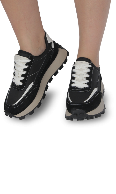 Кросівки чорні жіночі (89065H) 4S Shoes Berisstini