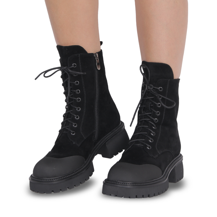 Черевики чорні жіночі (Y82071-1-Z1M) 4S Shoes Bonetti