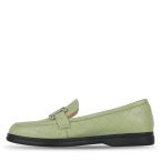 Лофери зелені жіночі (XY-P195-L669C\10SH) 4S Shoes Glossi